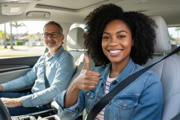 Teen driver education classroom and behind-the-wheel training at Easy Method Driving School