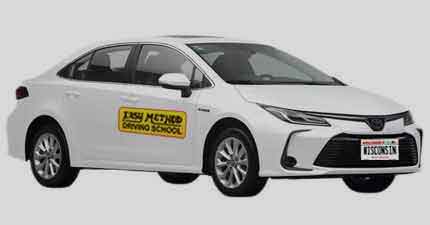 Easy Method Driving School dual-controlled training vehicle for Wisconsin road test reservations