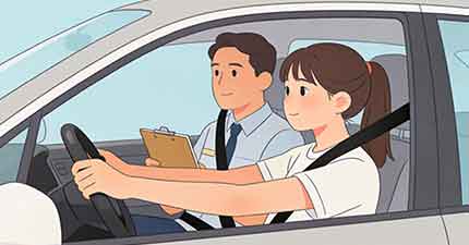 driver wearing seat belt